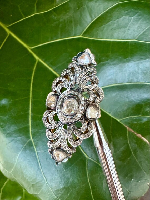 Victorian Rosecut Diamond Ring - image 6