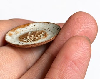 1x keramik Platte Botanical Imprinting 1:12