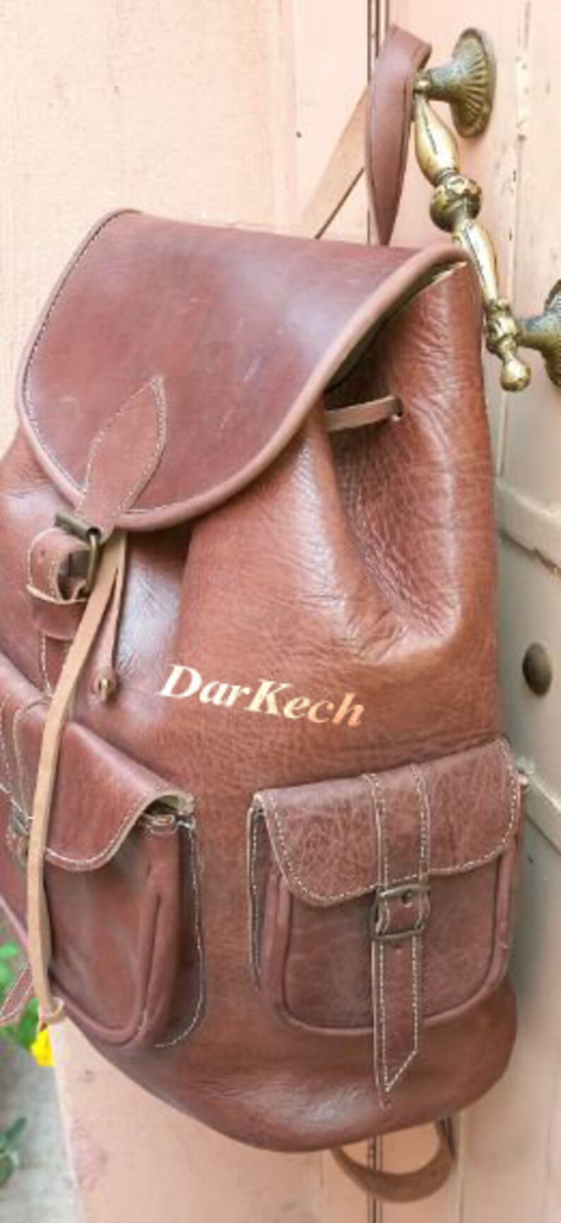 Leather Backpack Leather Rucksack Mens Backpack Womens Etsy