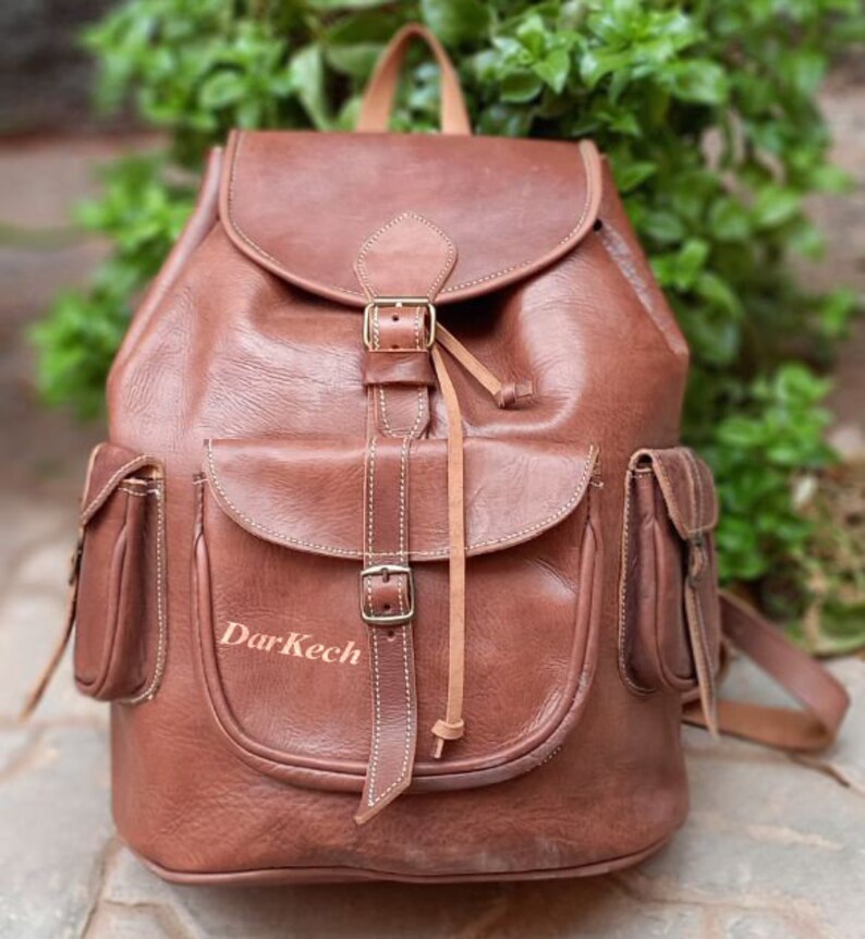 Leather Backpack Leather Rucksack Mens Backpack Womens Etsy
