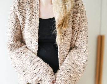 Crochet Cardigan Pattern PDF - Oatfield Cardigan - Women Crochet Pattern - Crochet Cardigan Pattern - Full Video Tutorial