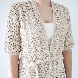 Crochet Summer Cardigan PDF Pattern / Summer Lace Breezy Women Cover Up Digital Download Crochet Pattern / Summer Haze Cardigan