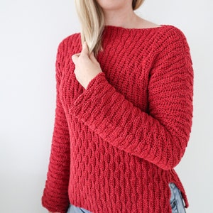Patron PDF Pull au Crochet - Pull Déco Vagues