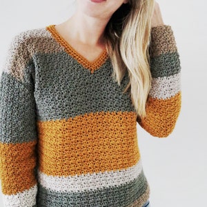 Crochet Sweater PDF Pattern / SubLime Sweater / Cozy Fall Sweater / Instant Download Crochet Pattern