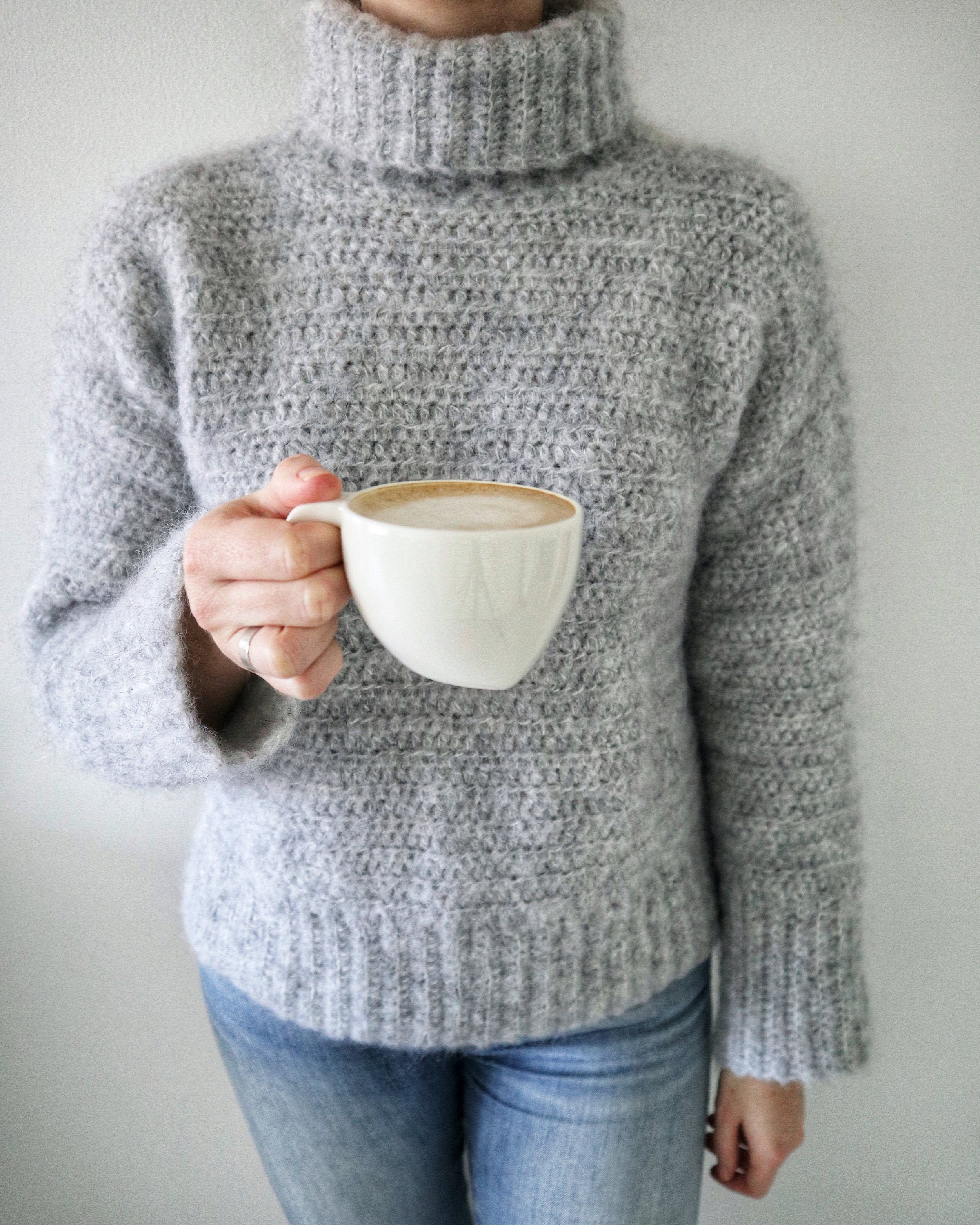 crochet mohair sweater pattern