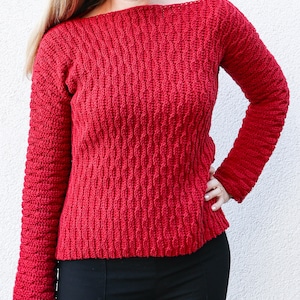 Crochet Sweater PDF Pattern Deco Waves Sweater - Etsy