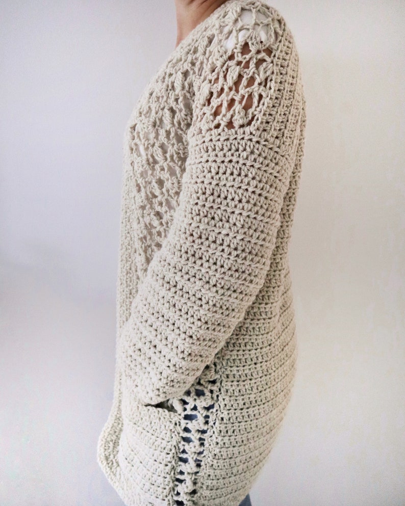 Crochet Cardigan PDF Pattern / Winter Haze Cardigan / Long | Etsy