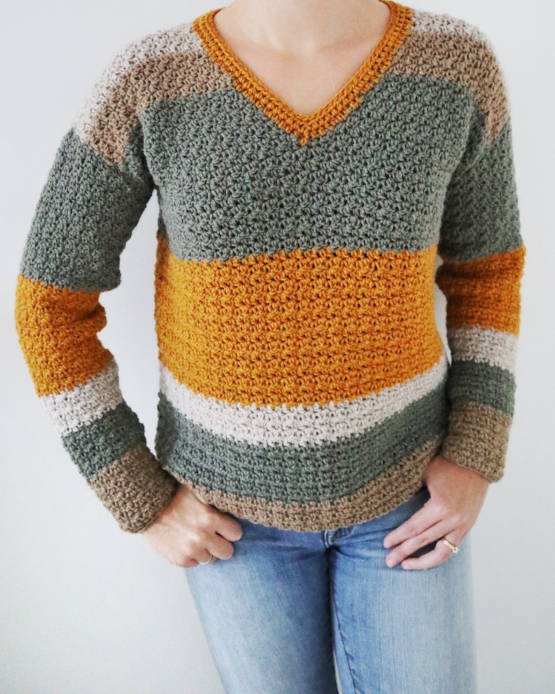 Crochet Sweater PDF Pattern SubLime Sweater Cozy Fall Sweater Instant Download Crochet Pattern