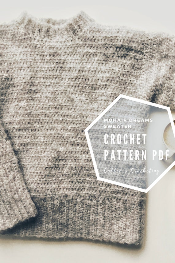 crochet mohair sweater pattern