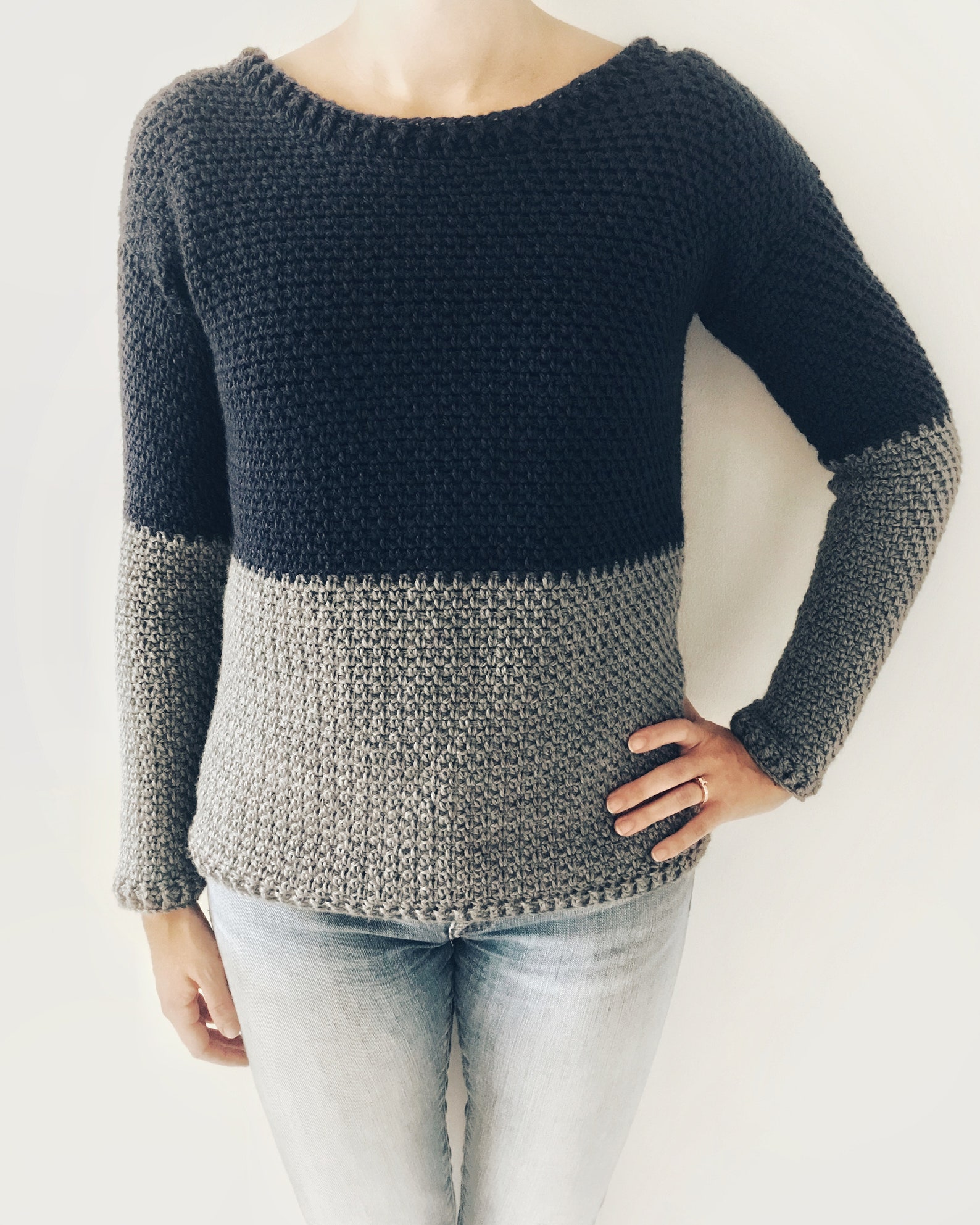 Rosy - Crochet sweater