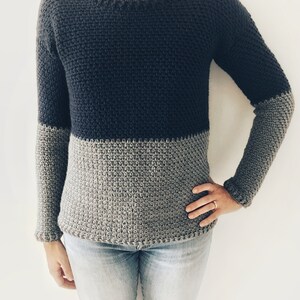 Crochet Sweater PDF Pattern Rose Dust Sweater. Cozy Sweater Instant Download Crochet Pattern image 6