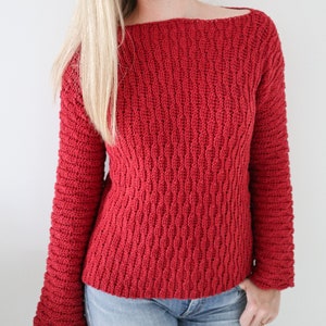 Crochet Sweater PDF Pattern Deco Waves Sweater - Etsy