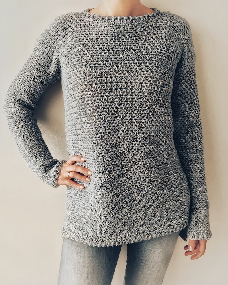 Crochet Sweater PDF Pattern Rose Dust Sweater. Cozy Sweater - Etsy ...