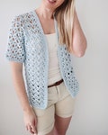 Crochet Summer Lace Cardigan Pattern PDF \u2013 Easy Lace Sweater Crochet Pattern \u2013 Sizes XS\u20135XL \u2013 Instant Download