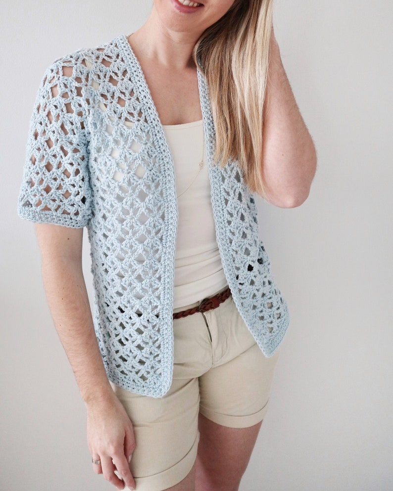 Crochet Summer Lace Cardigan PDF Pattern / Digital Download image 1