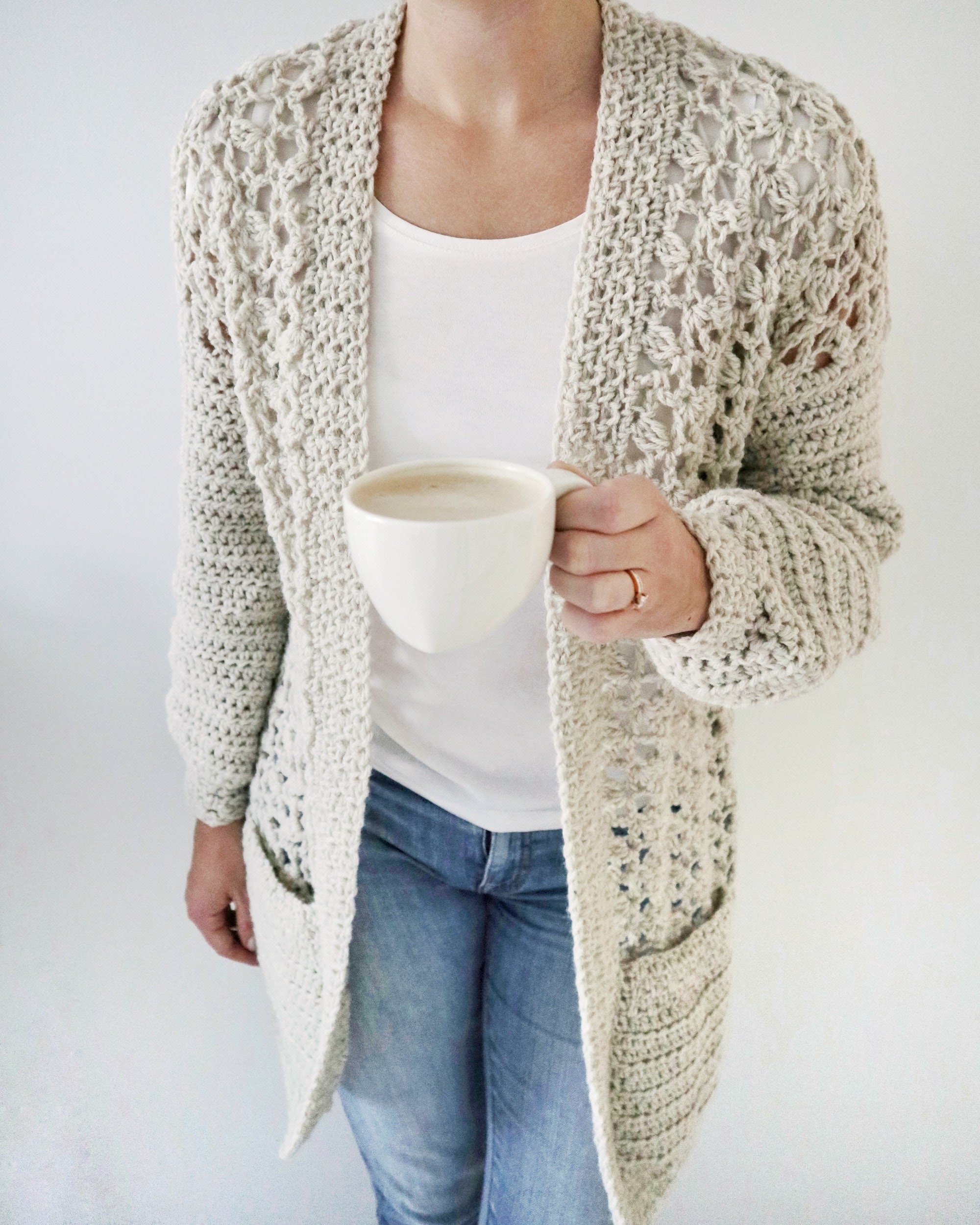 Crochet Cardigan PDF Pattern / Winter Haze Cardigan / Long Crochet Cardigan PDF Pattern / Winter Haze Cardigan / Long