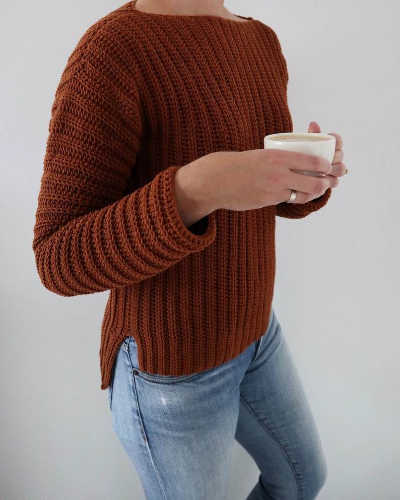 Crochet Sweater PDF Pattern / Brunch Time Sweater / Cozy - Etsy