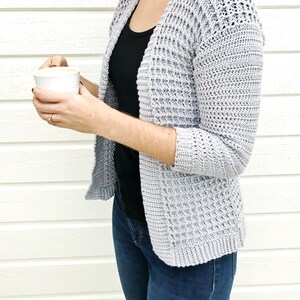 Crochet Cardigan PDF Pattern / Honey Waffle Cardigan / Digital Download Crochet Pattern / Women / Cozy Crochet Cardigan image 9