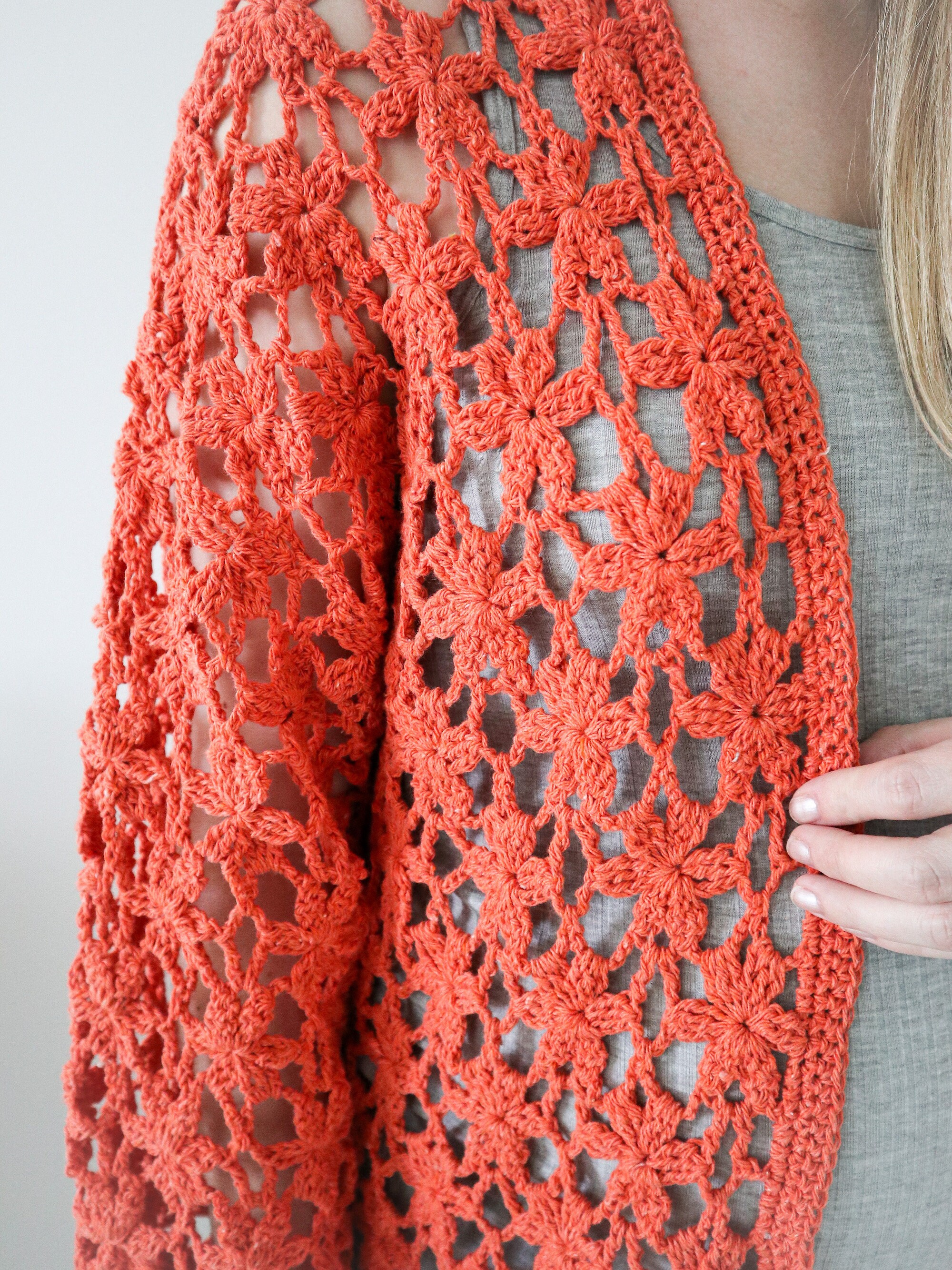 Crochet Summer Lace Long Cardigan PDF Pattern / Digital