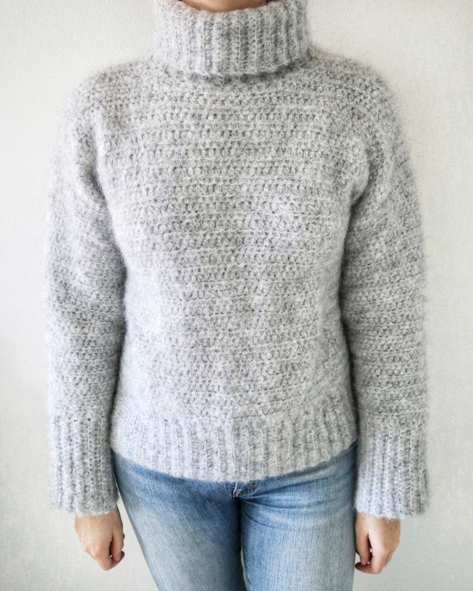 Crochet Sweater PDF Pattern X Mohair Dreams Sweater X Digital Download