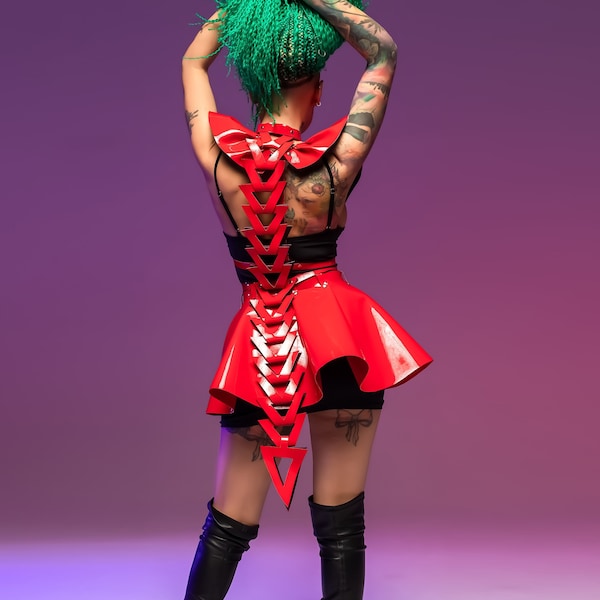 Red Devil Cosplay Dress: Perfect for Show Performance, Dance Party,  costume, Drag Queens Outfits