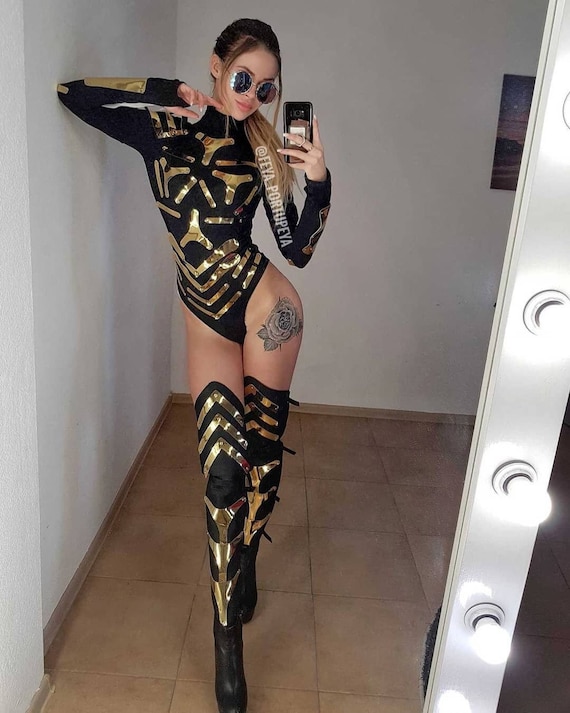 Body de rendimiento para mujer, disfraz de festival de baile, disfraz de  evento, vestido de escenario, ropa de fiesta, ropa de club, conjunto de  bailarina de espejo de celebridades -  México