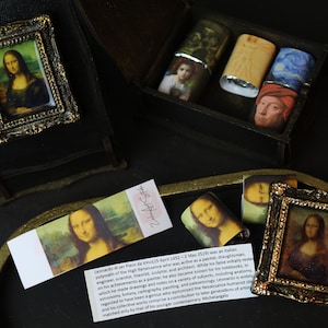 Gift Watercolor Set &quot;Art Journey&quot; - Concept of Paintings by Famous Painters - Handmade Watercolor Art Paint