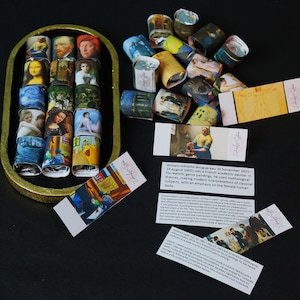 Watercolor Set "The Sound of the Leaves" - Concept of Paintings by Famous Painters - Artist Gift -Handmade Watercolor Art Paint