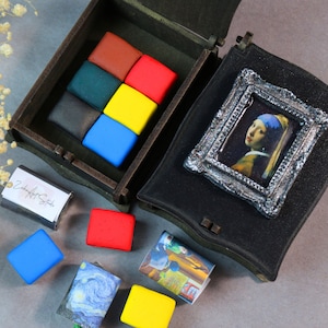 Watercolor Set &quot;Main Colors&quot; - Concept of Paintings by Famous Painters - Handmade Watercolor Half Pan Art Paint