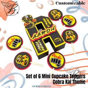 Numeros 3D | Letras 3D | Numbers 3D | Letter 3D | Mini Toppers | Party Set | Party Theme | Baby Birthday |Cobra Kai | Karate kid |Adult