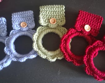 Crocheted Kitchen Towel Holder