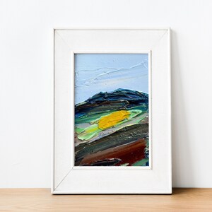 Pintura do Arizona, Paisagem Natural, Arte Abstrata, Obra de Arte da Vida Selvagem Nacional da Califórnia, Pintura em Impasto, Arte de Parede Original, Montanhas