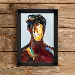 Abstract Face Art Painting Deconstructed Surreal Portrait No Face Art Oil Canvas Abstract Surreal No Face Contemporary Abstract