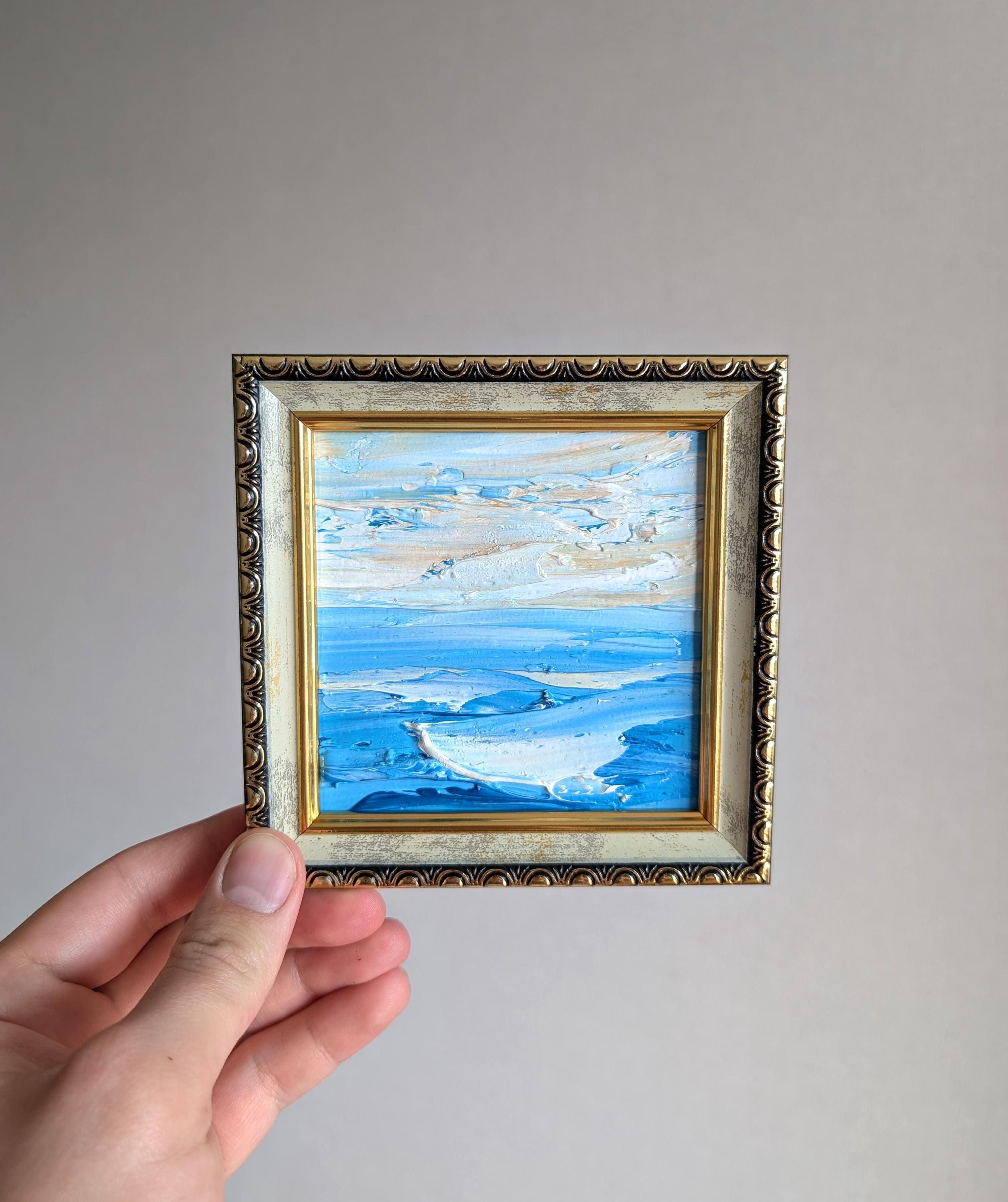 Original Oil Painting 4x4 - Etsy
