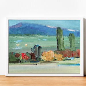 Tuscany Painting Italy Original Oil Painting Tuscany Art Landscape Painting Italian Oil Painting Provence Vineyard Original Oil Painting Art