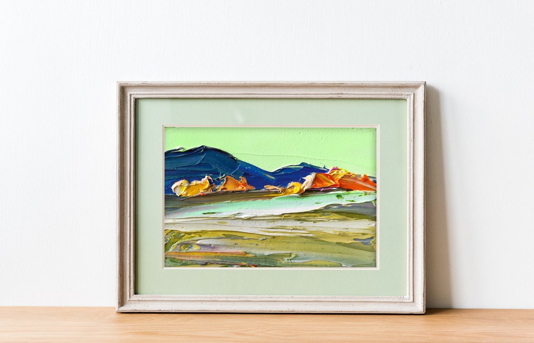 Cheap Original Art Desert Art Abstract Oil Painting Original Etsy