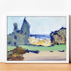 Pintura abstrata original da Itália, paisagem a óleo original, pintura da Itália, arte abstrata original, estilo Van Gogh, pintura, paisagem abstrata