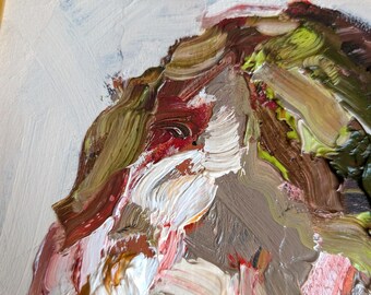 抽象的な顔の油彩画プチンこ オリジナル顔なし肖像油絵：抽象的な男性シュールアート - Etsy 日本