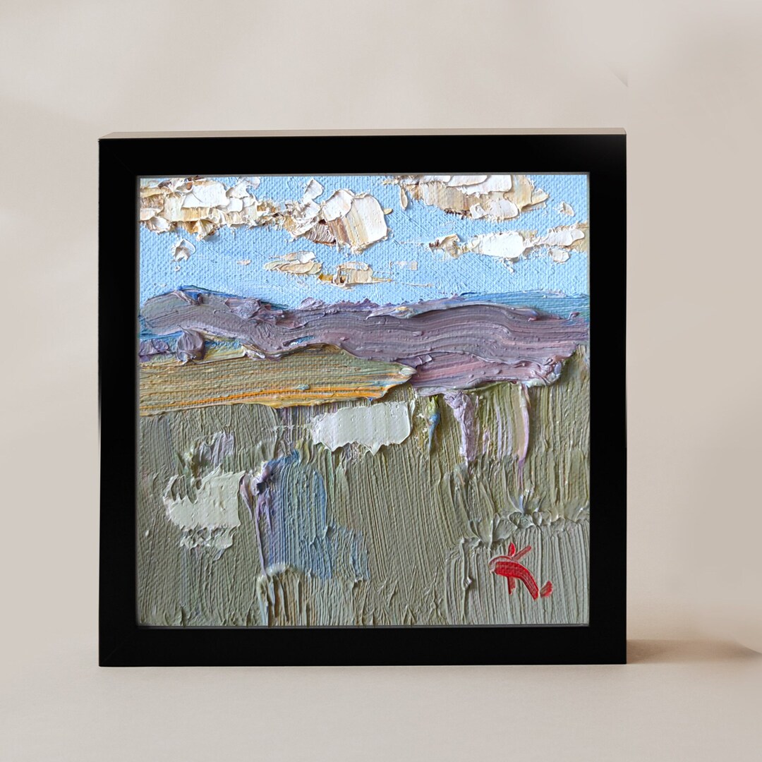 Textured Art, Landscape Painting, California Art, Original Oil Painting