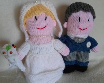 Bride and groom dolls