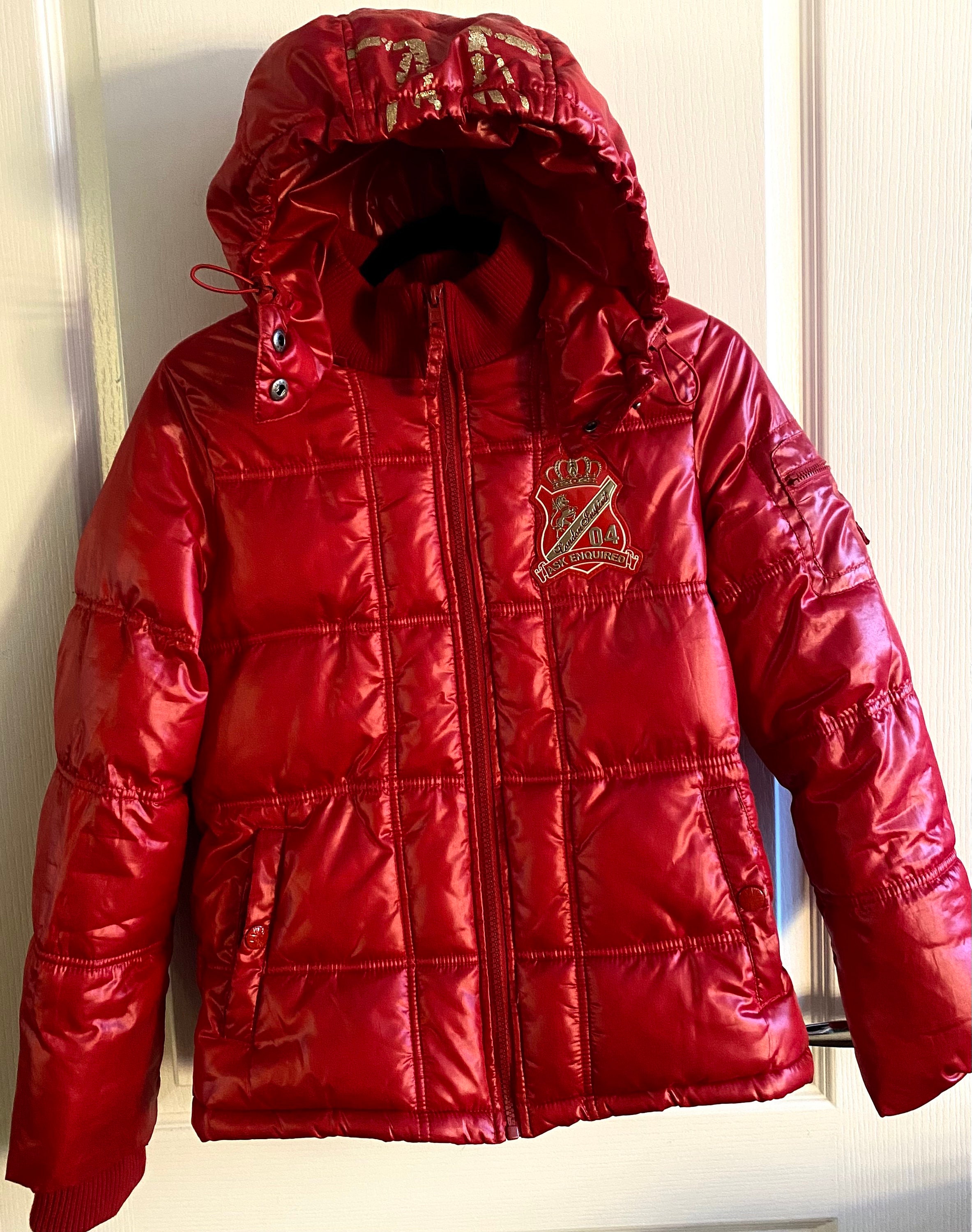 Red Puffer Jacket - Etsy Singapore