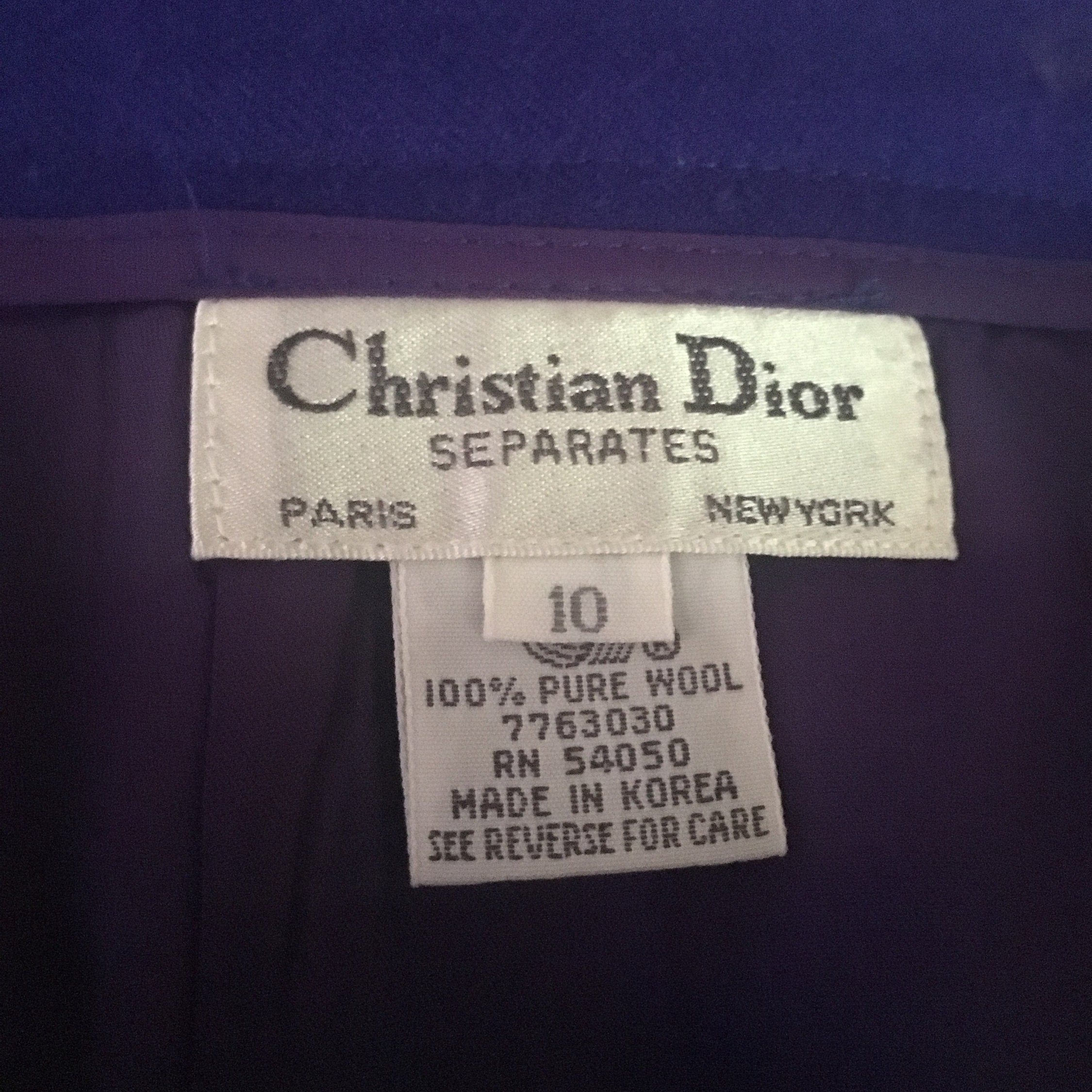 Christian Dior Separates Vintage Wool Pencil Skirt - Etsy