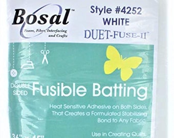 Bosal Double Sided Fusible Batting White 36" x 45"