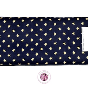 Dunroven House Star Fabric/Homespun Fabric/Primitive /Navy with Off White Stars