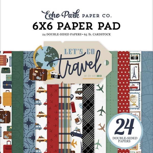 Echo Park Paper/New Collection/Let's Go Travel/6x6 Paper