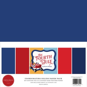 Carta Bella Paper/New/ The Fourth of July Collection/12x12 Textured Papers