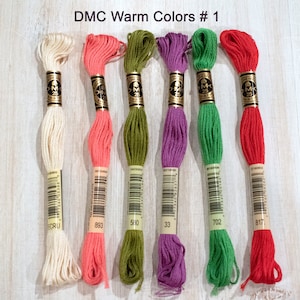 DMC Floss Embroidery Pack of 6 strand