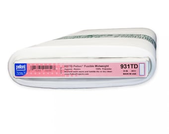 Pellon Fusible Non Woven Interfacing Sold by the yard (931TD) White