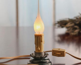 Primitive Electric Welcome Candle Lamp