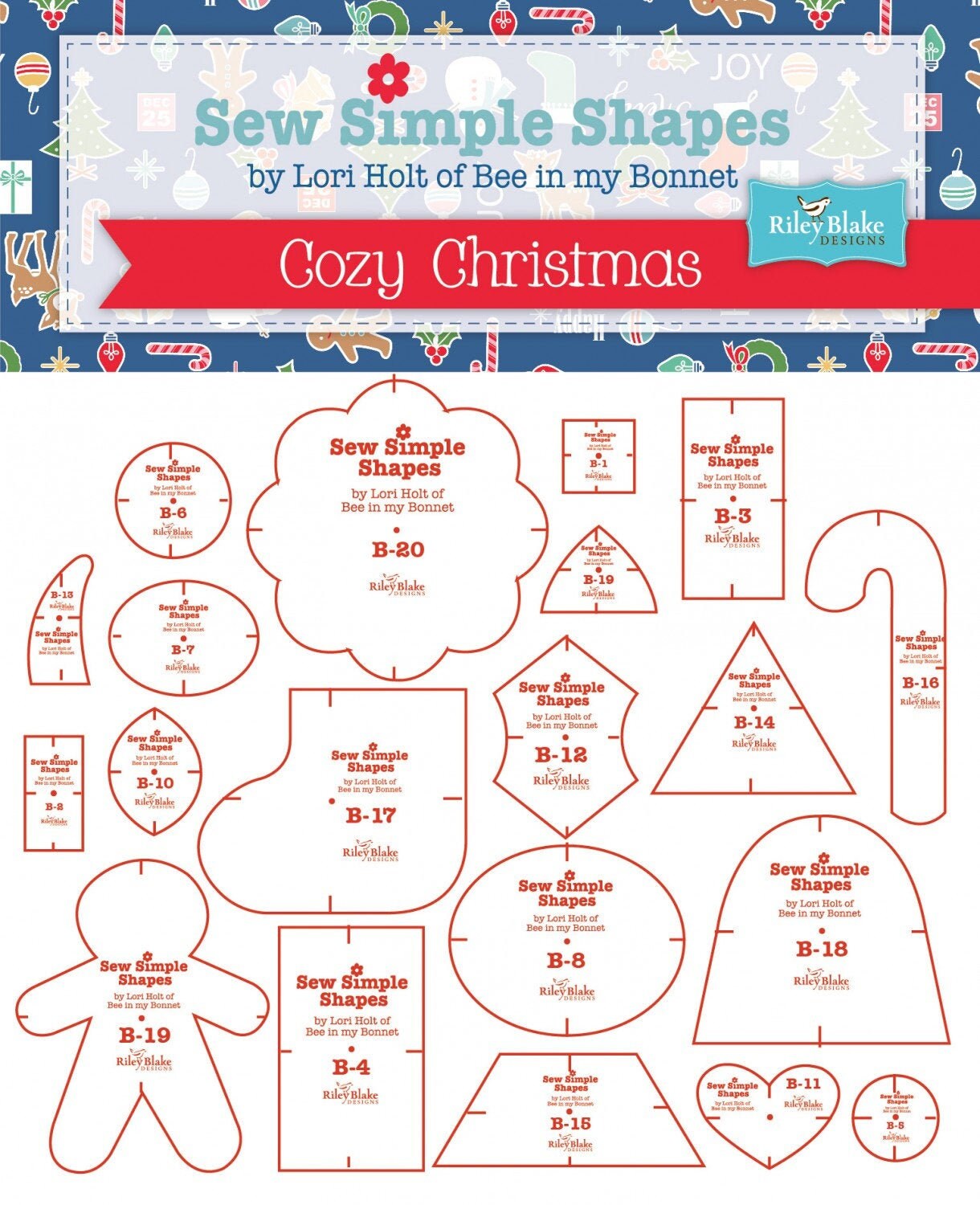 Sew Simple Shapes Cozy Christmas Templates 20 By Lori Holt Etsy